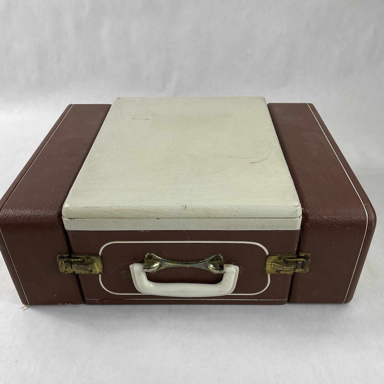 Symphonic Model 1707 Portable Stereo Record Player Broken Tonearm Tested