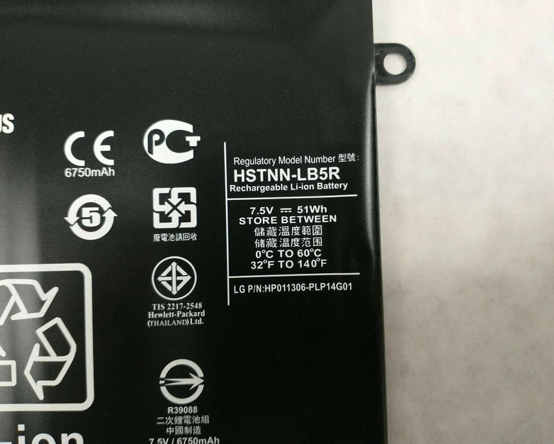 HP Chromebook 14-Q 51Wh 7.5V Laptop Battery HSTNN-LB5R 738392-005 (Lot of 2)