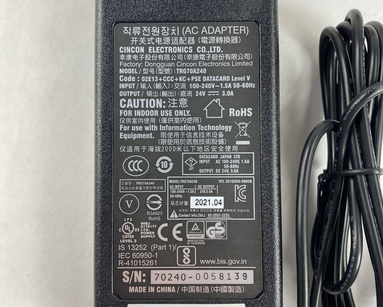 Cincon TRG70A240 AC Adapter Lot of 2