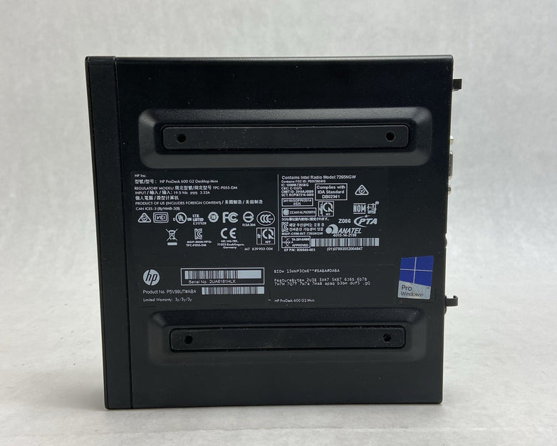 HP ProDesk 600 G2 MFF Intel Core i5-6500T 2.5GHz 0GB RAM No AC/HDD/OS
