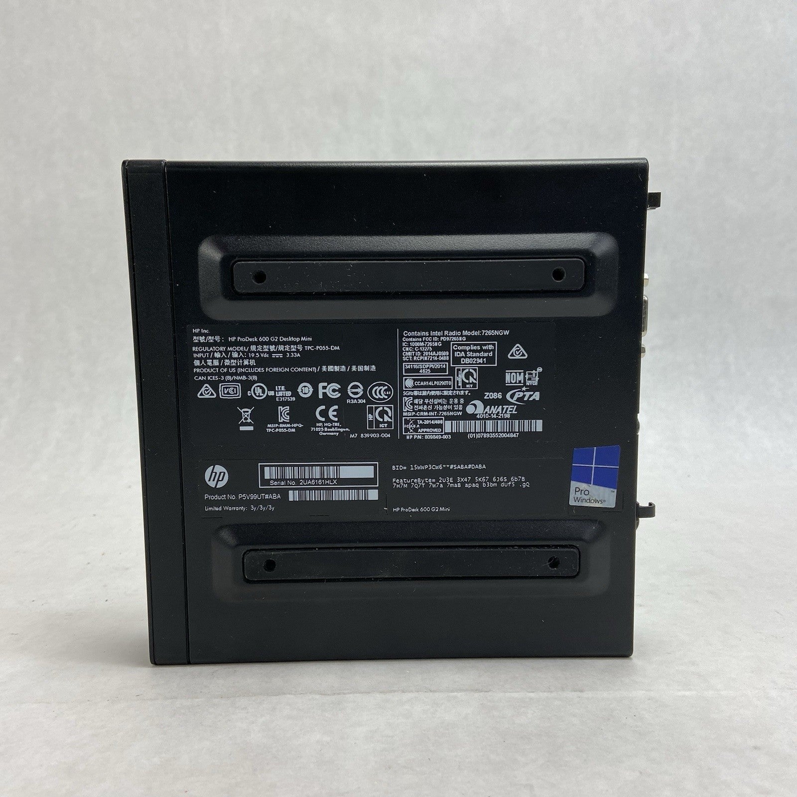 HP ProDesk 600 G2 MFF Intel Core i5-6500T 2.5GHz 0GB RAM No AC/HDD/OS3