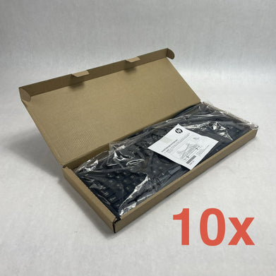 HP SK-2025 Multimedia Keyboard USB Wired with USB Hub Lot of 10
