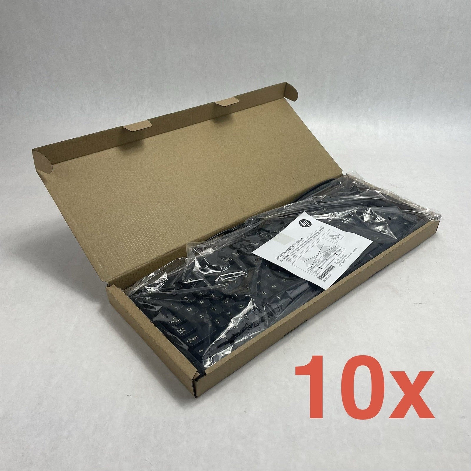 HP SK-2025 Multimedia Keyboard USB Wired with USB Hub Lot of 100