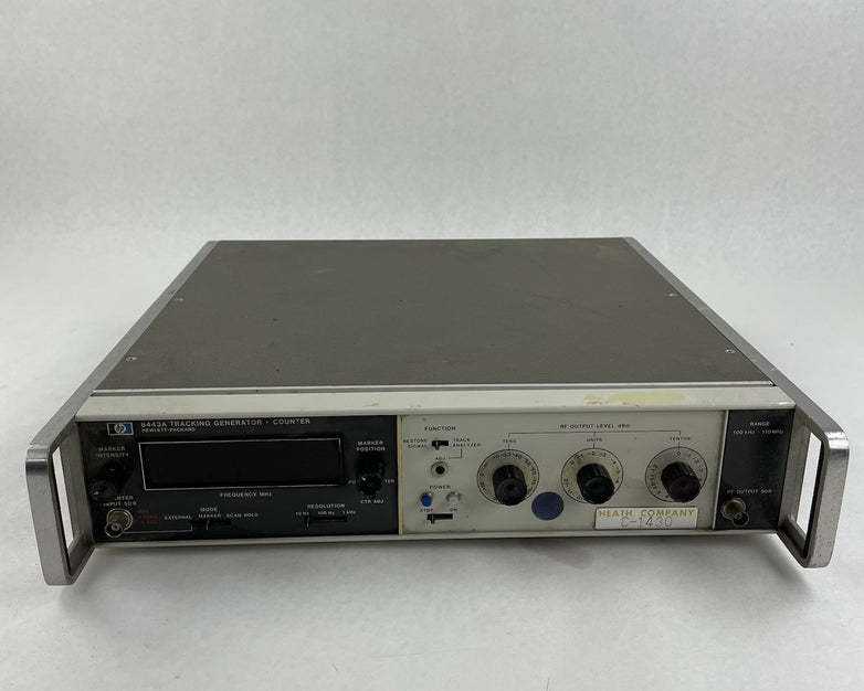 Hewlett-Packard HP 8443A Tracking Generator Counter .5 1300MHz Untested