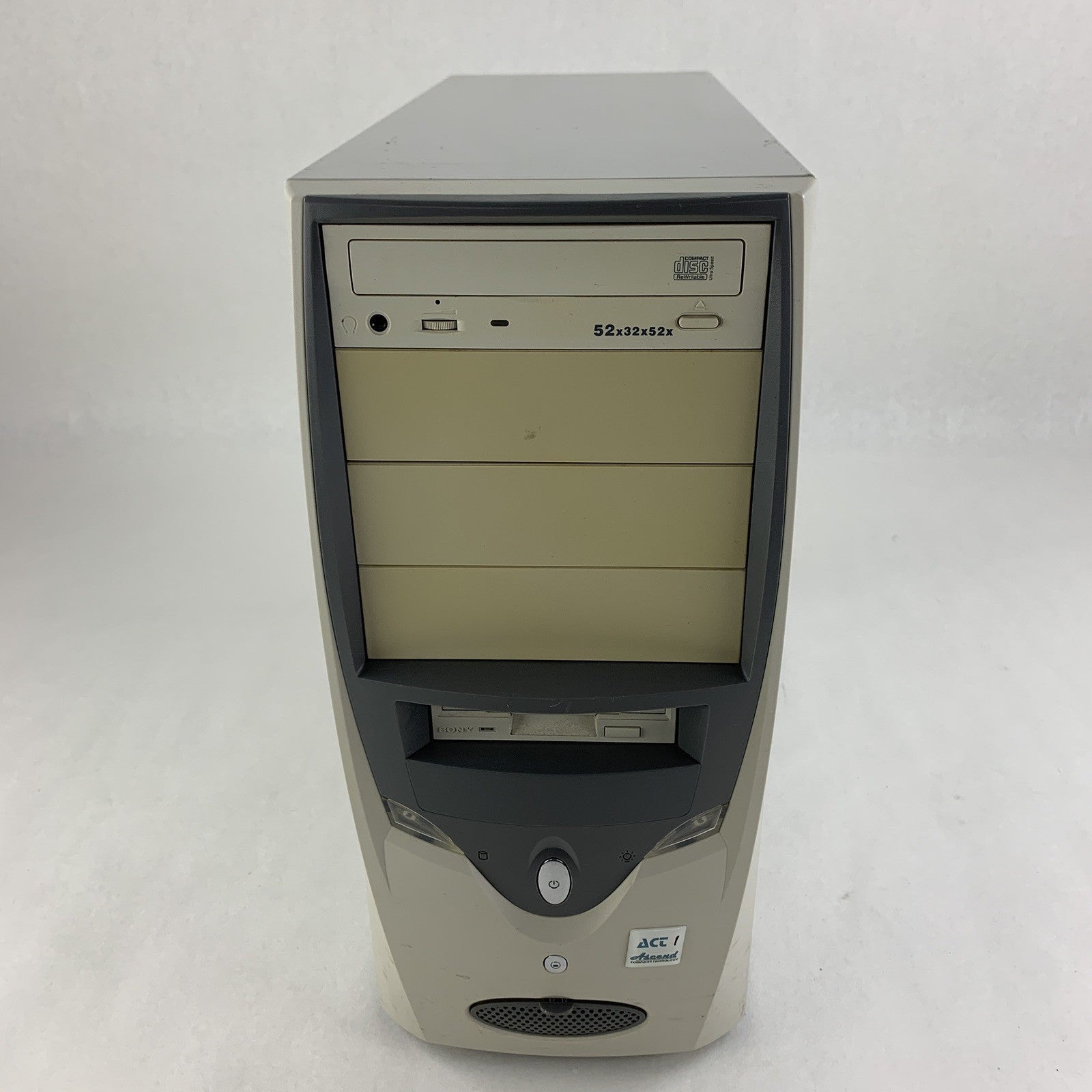 ACT I Ascend Computer Technology Retro Computer Desktop Barebones W/ DR-B300ATX