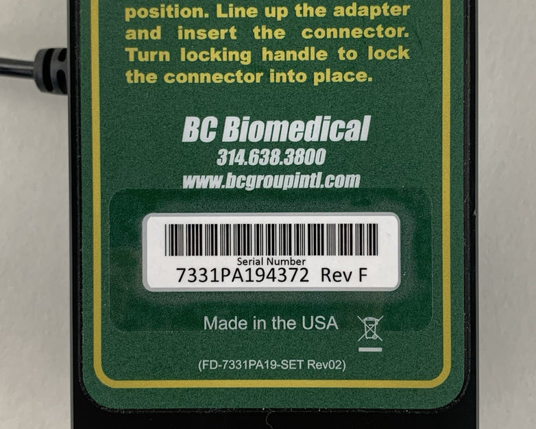 BC Biomedical ULT-PA-19 Transducer Adapter Untested