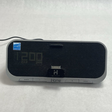 iHome iA5 AM/FM Alarm Clock Radio Speaker Dock Adapter Tested No Power Cord