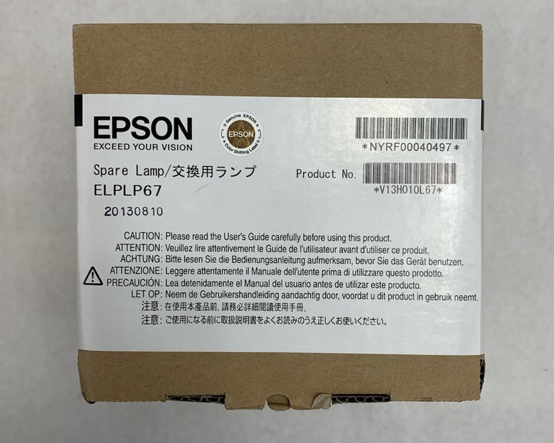 Epson ELPLP 67 OEM Projector Spare Lamp - New Sealed