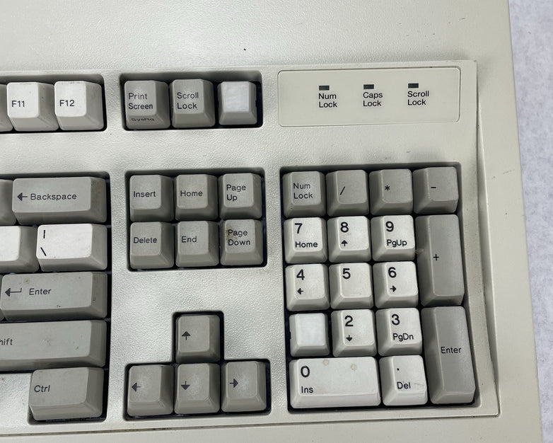 1995 IBM Model M Clicky Mechanical Keyboard 92G7453 Parts Broken Spacebar