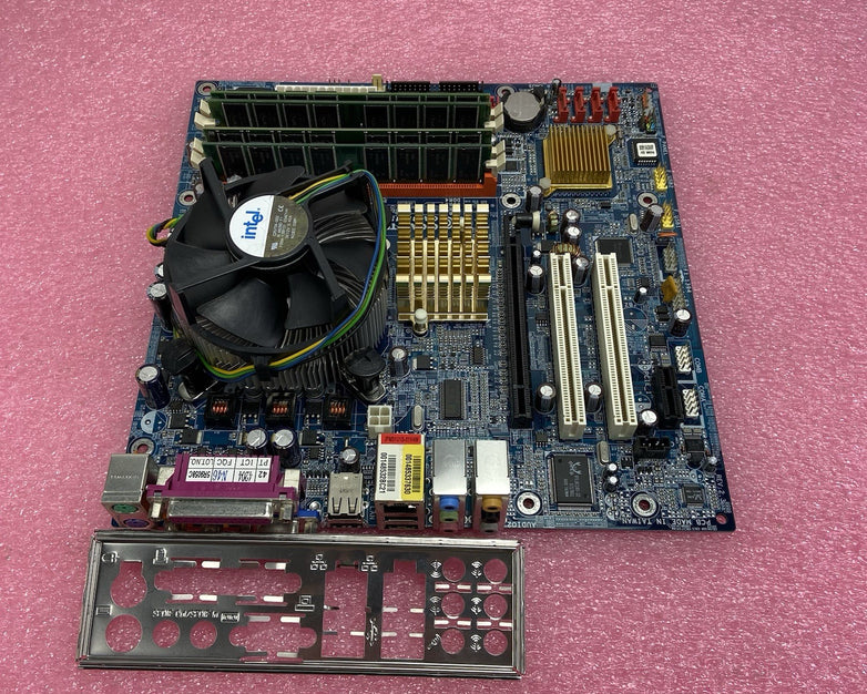 Gigabyte 8I915GMF Motherboard Intel Pentium 4 3GHz 3GB RAM w/IO Shield Bad Cap