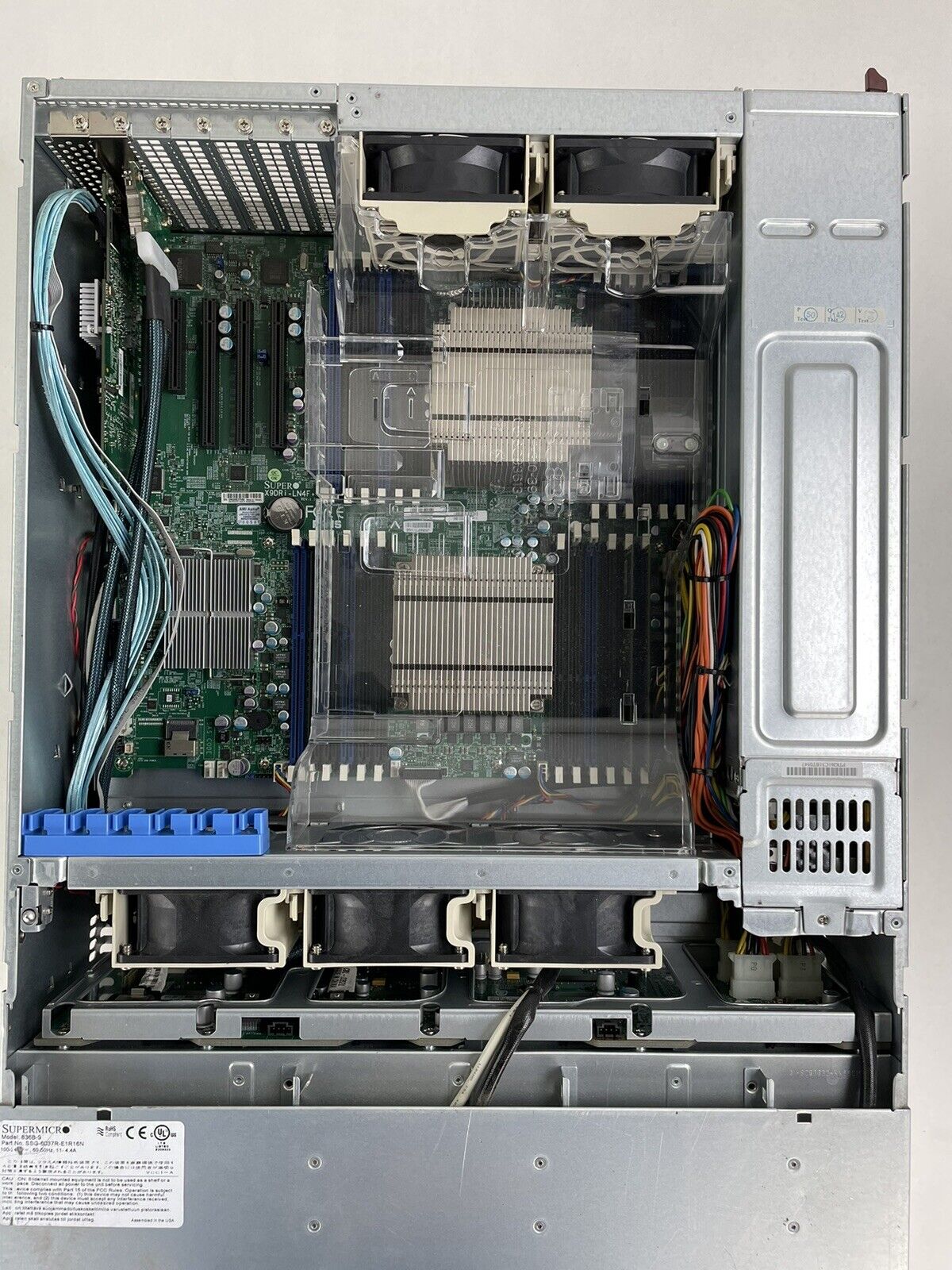 SuperMicro 836B-9 X9dri-ln4f Server Intel Xeon E5-2620 2GHz 16GB RAM No HDD/OS