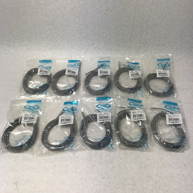14ft RJ12 6P6C Modular Telephone Cable Crossed Line Cord (Lot of 10)