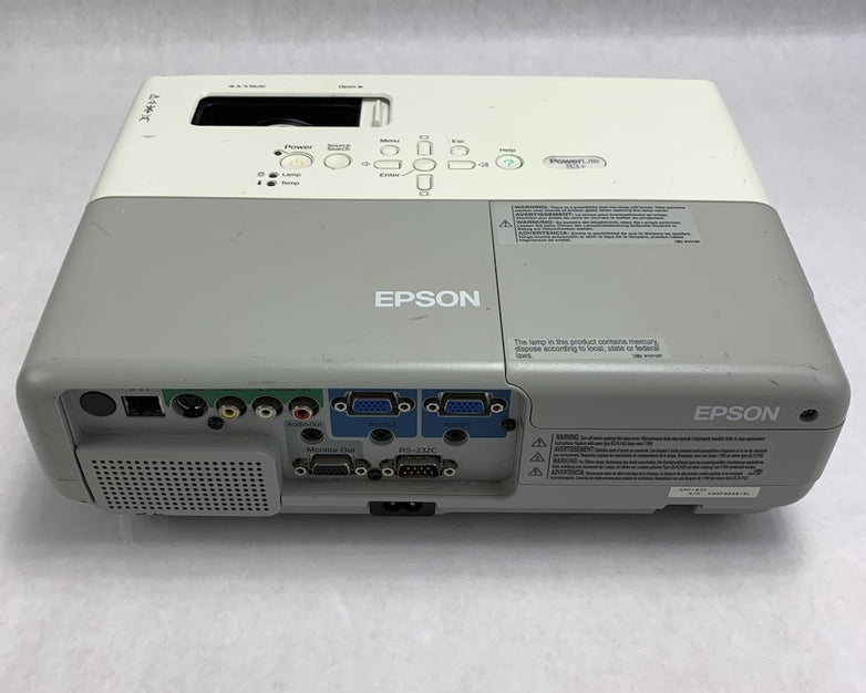 Epson EMP-83H PowerLite 83+ LCD Lamp Projector 573 Lamp Hours No Remote