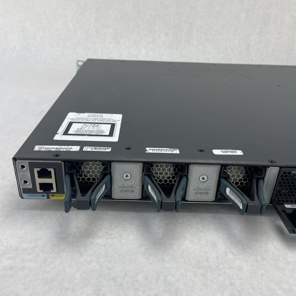 Cisco Catalyst WS-C3650-24PS-S 24-Port PoE+ 4x1G  1x PSU AC Tested & Reset7
