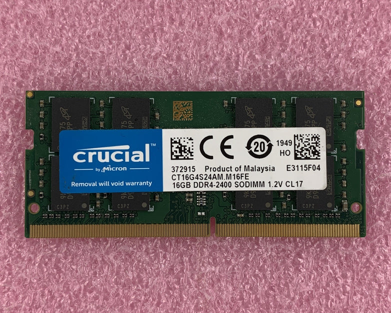Crucial CT16G4S24AM.M16FE 16 GB DDR4 240MHz PC4-19200 Laptop Memory RAM