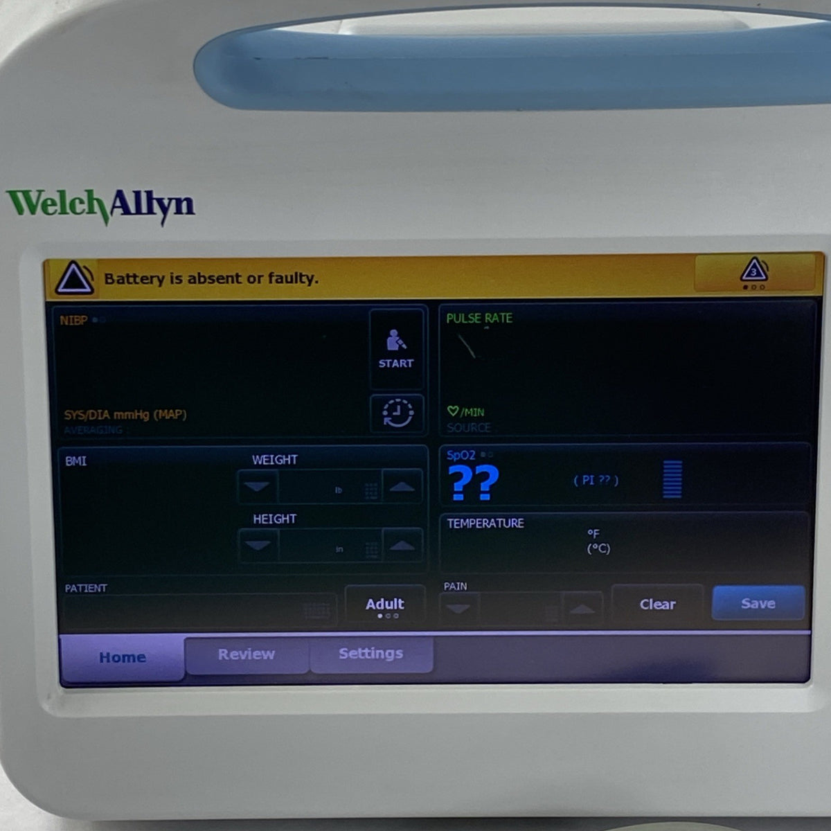 Welch Allyn 63MTXX Vital Sign Monitor 6000 Series 901060 - No Battery1