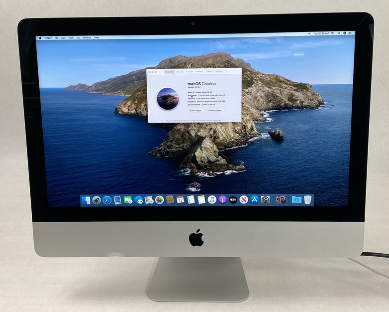 Apple A1418 iMac 21" 2013 3.3GHz Core i3 4GB RAM 500GB HDD macOS 10.15.7