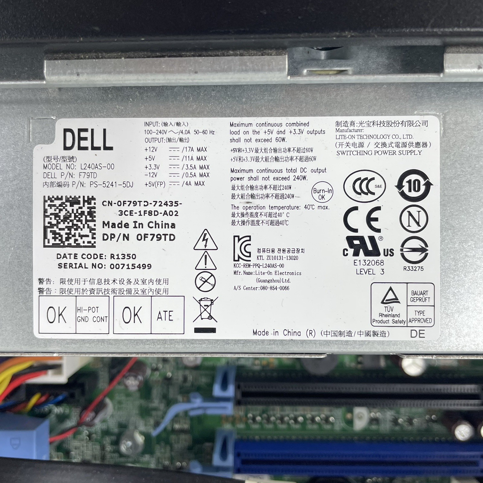 Dell Optiplex 790 SFF i3-2120 3.30 GHz 4 GB RAM No HDD/OS11
