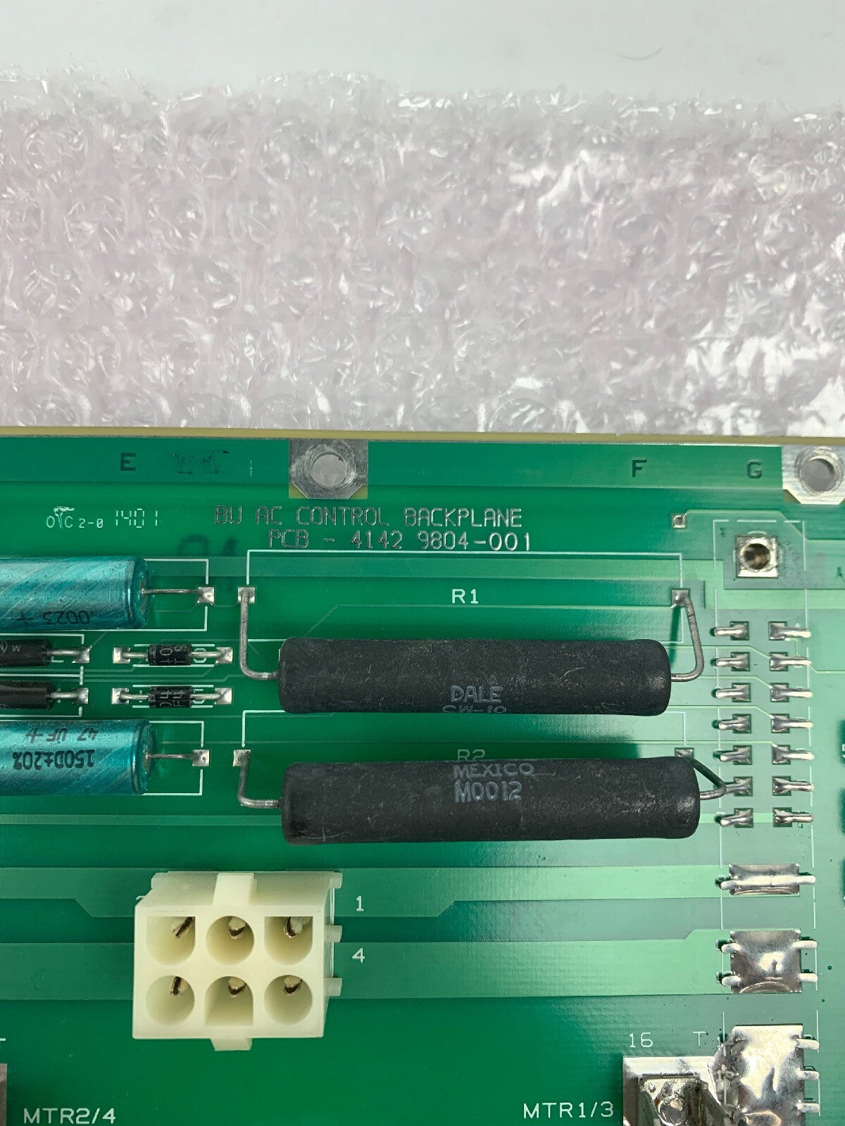 BU AC Control Backplane 41429812-002 Rev F H01220674