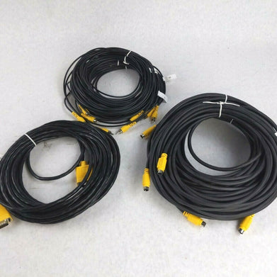 VS4000 Monitor Cables Lot of 9 2215-10305-001 1x VGA, 4x Composite, 4x S-Video