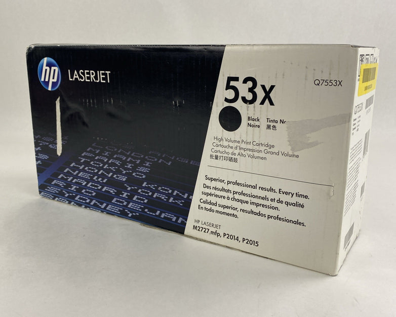 HP Q7553X 53X Laserjet Black High Volume Print Cartridge