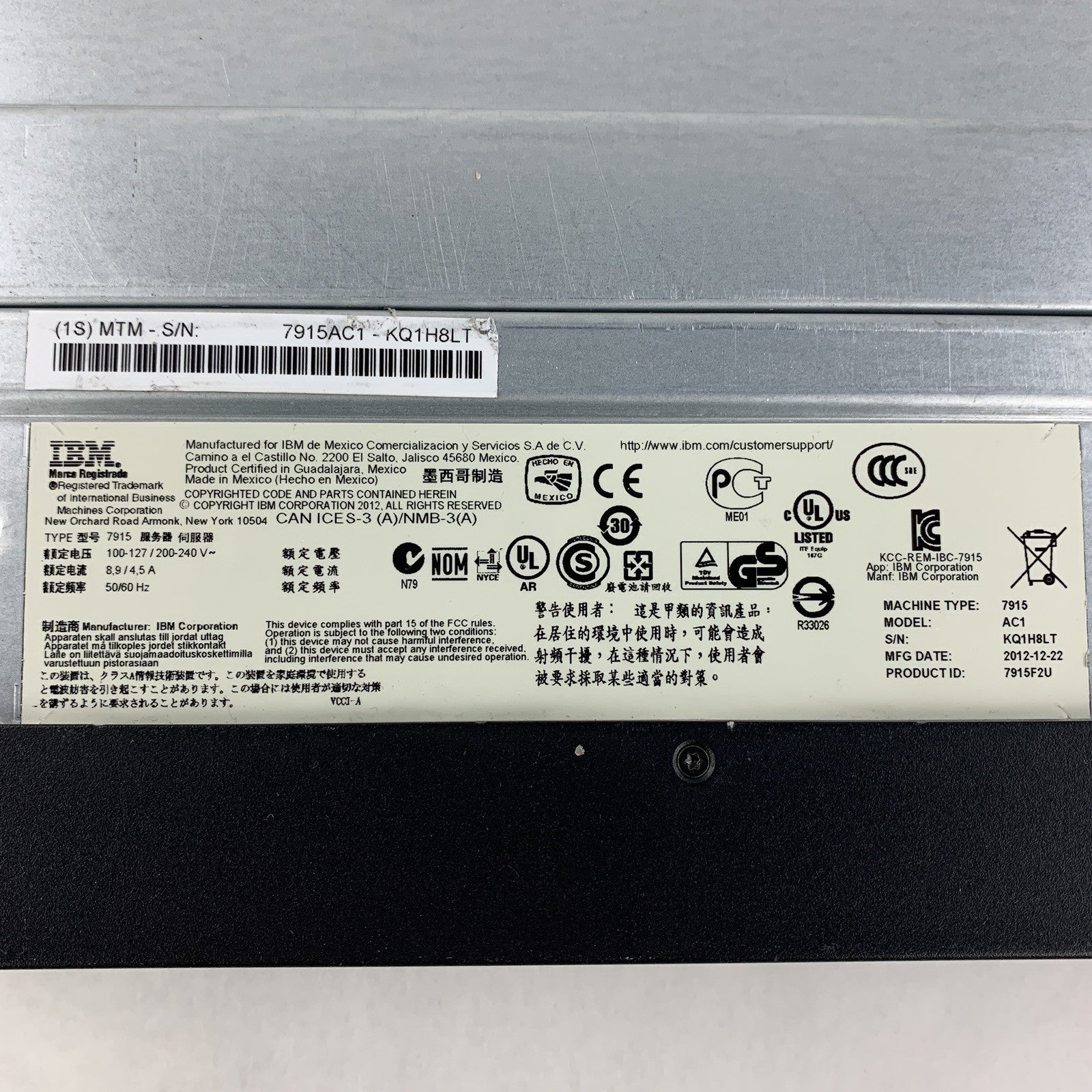 IBM System x3650 M4 Server  2x  E5-2640 2.5 GHz 32 GB RAM No OS No 2.5" HDD