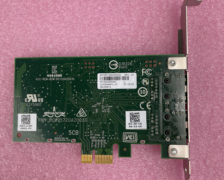 Broadcom BCM95720A2003G Dual Port Ethernet Card