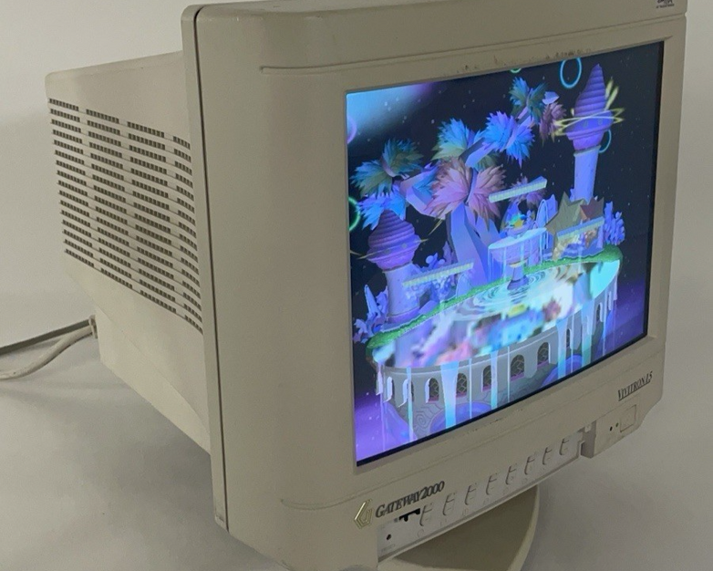 Gateway CPD-15F23 15"  CRT PC Monitor Tested
