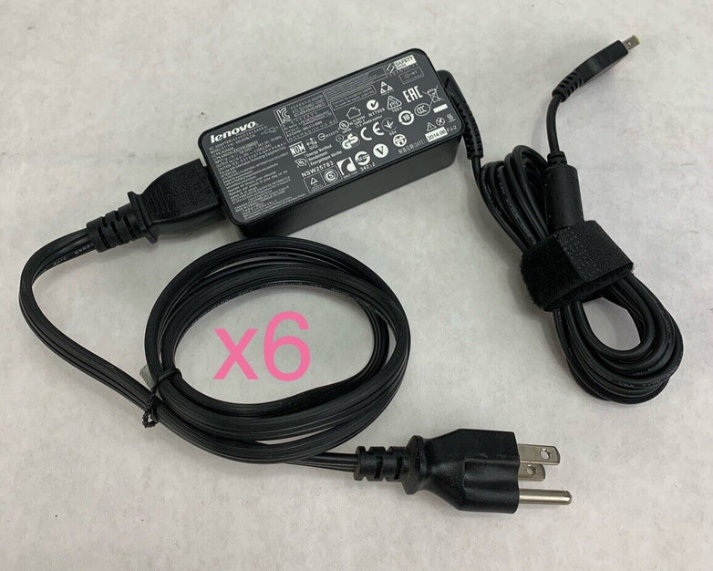 Lenovo ADLX45NLC3A 45W AC Adapter (Lot of 6)