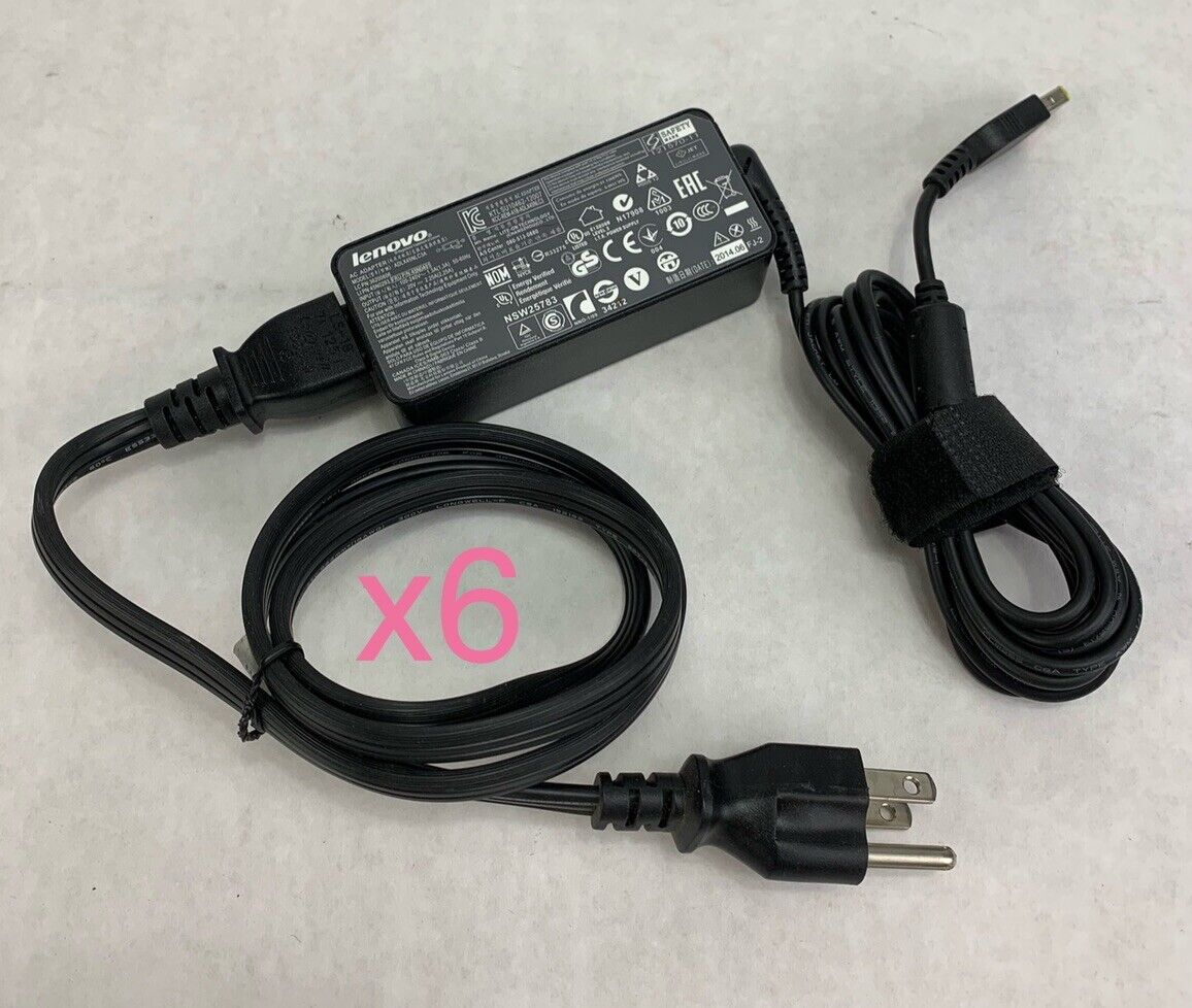 Lenovo ADLX45NLC3A 45W AC Adapter (Lot of 6)