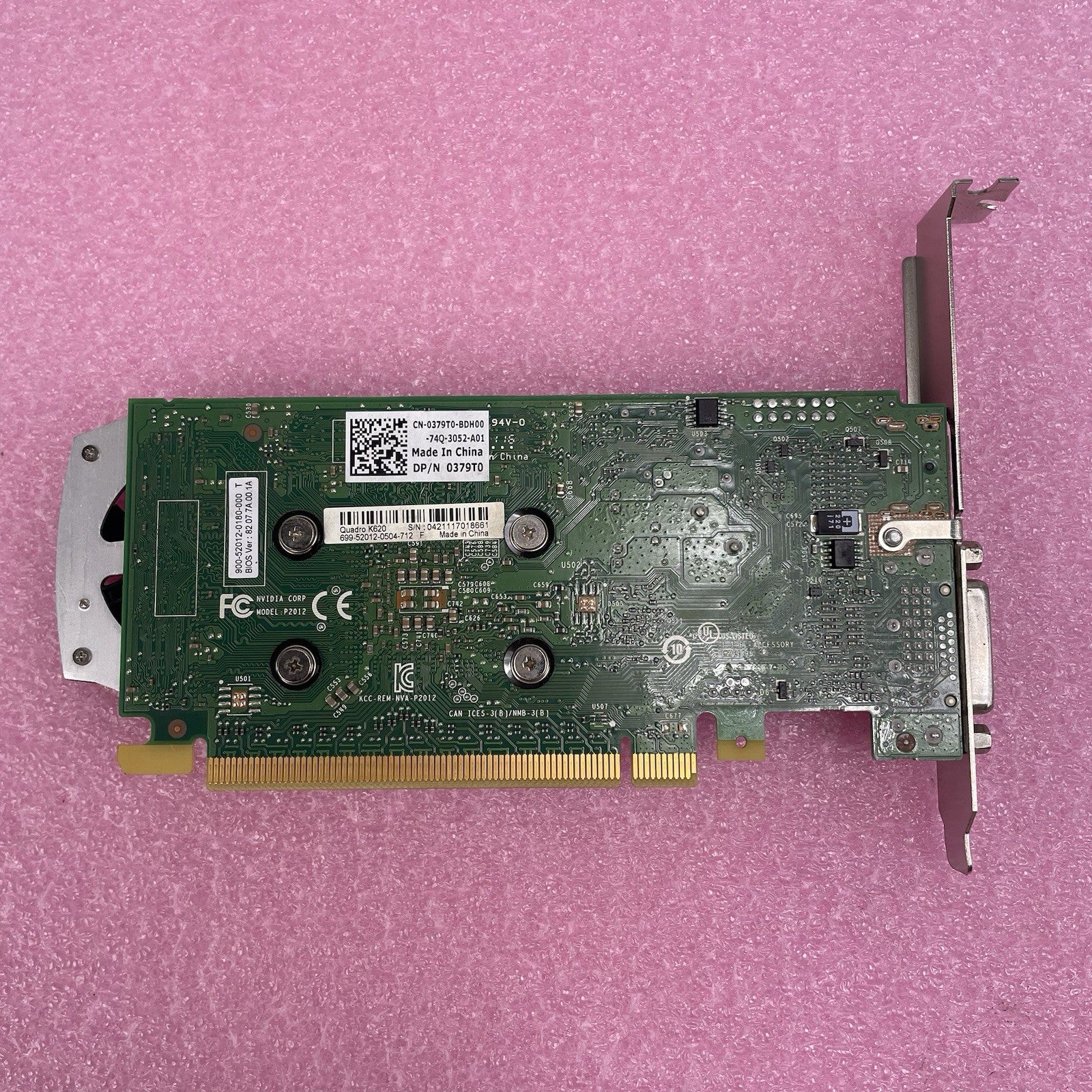NVIDIA Quadro K620 2GB PCI-E Video Graphics Card DP DVI-I