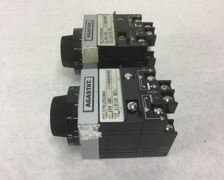 Agastat E7012SC004 Relay, Lot of 2, Untested