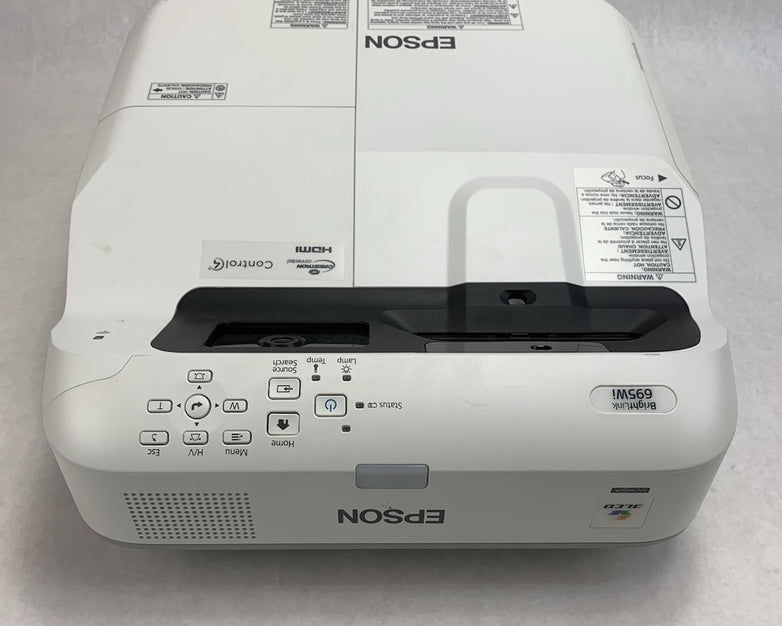 Epson PowerLite 695Wi H740A LCD Lamp Projector 749 Lamp Hours - No Remote