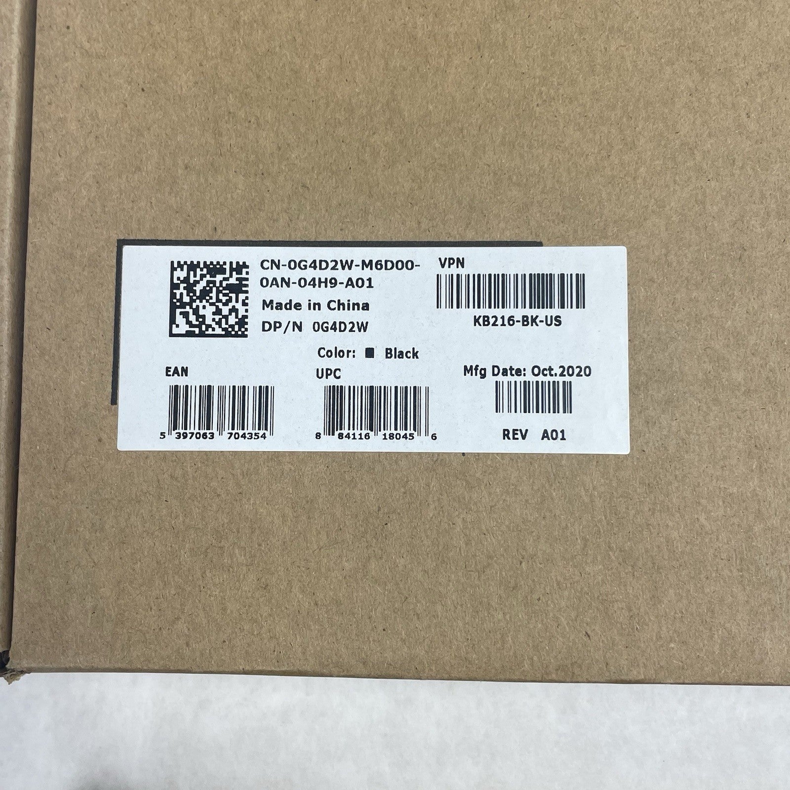 Dell OEM Wired USB Black Keyboard 0G4D2W 0RKR0N Mixed Lot of 104