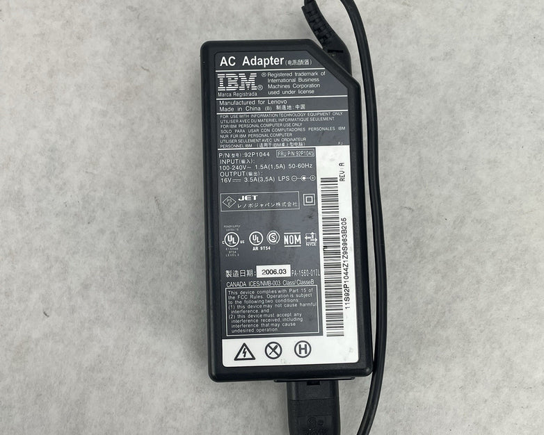 IBM Lenovo 92P1044 92P1045 AC Power Adapter 16V