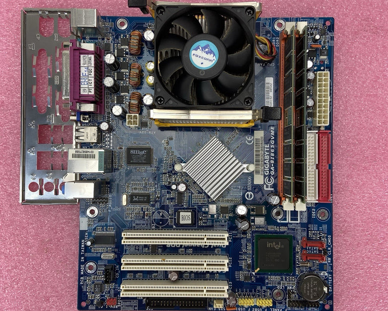 Gigabyte GA-8I865GVME Motherboard Intel Pentium 4 2.66GHz 1.48GB RAM w/IO Shield