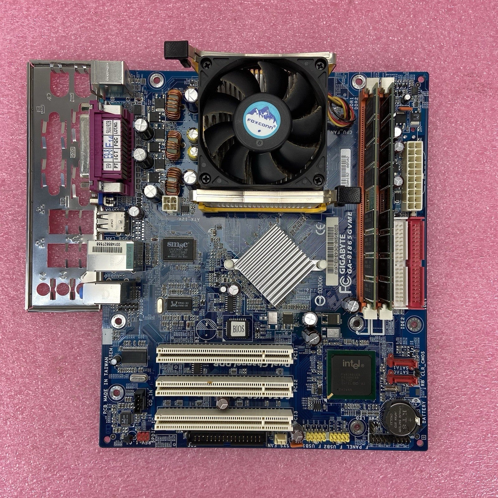 Gigabyte GA-8I865GVME Motherboard Intel Pentium 4 2.66GHz 1.48GB RAM w/IO Shield5