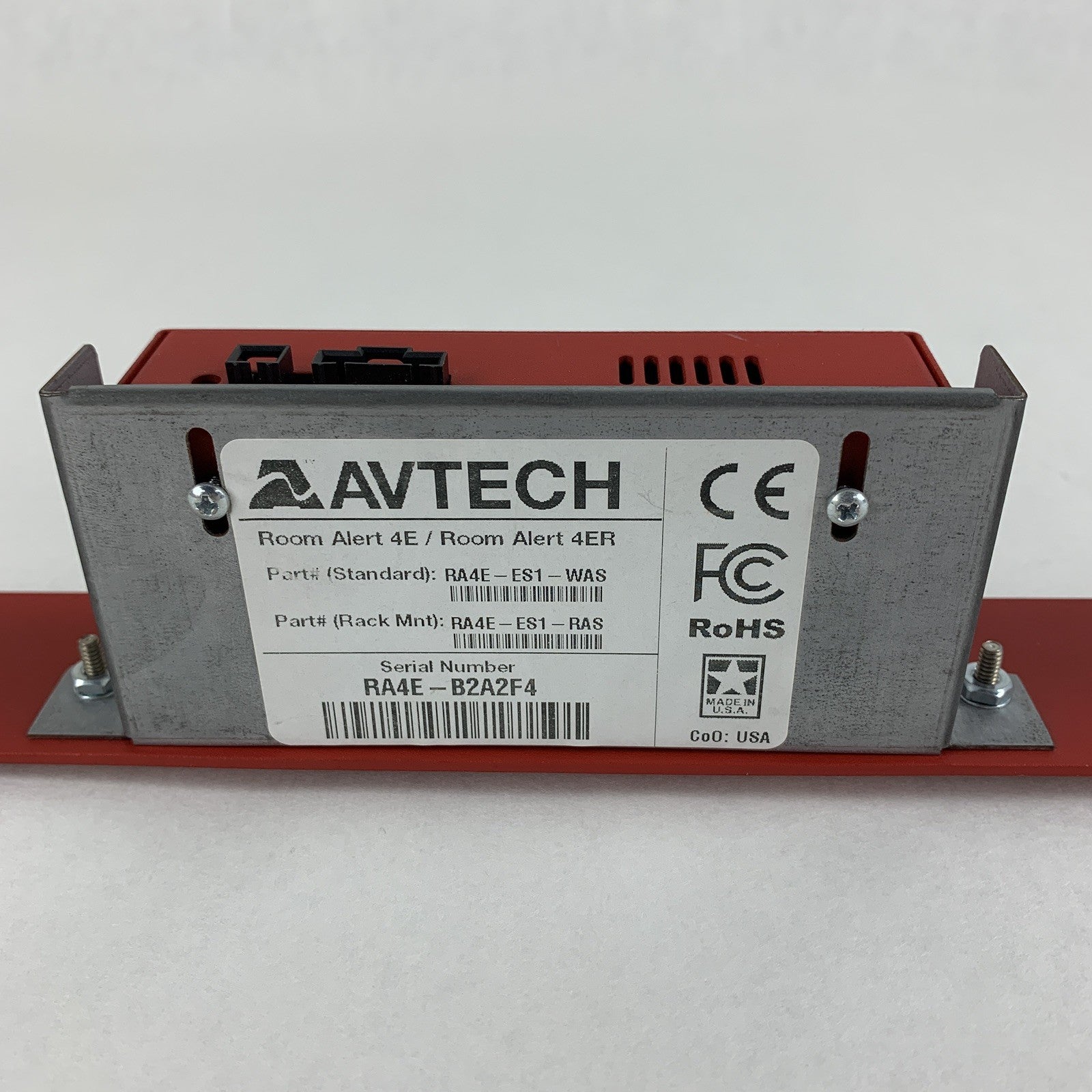 AVTECH Room Alert 4E Environmental Monitor Reset