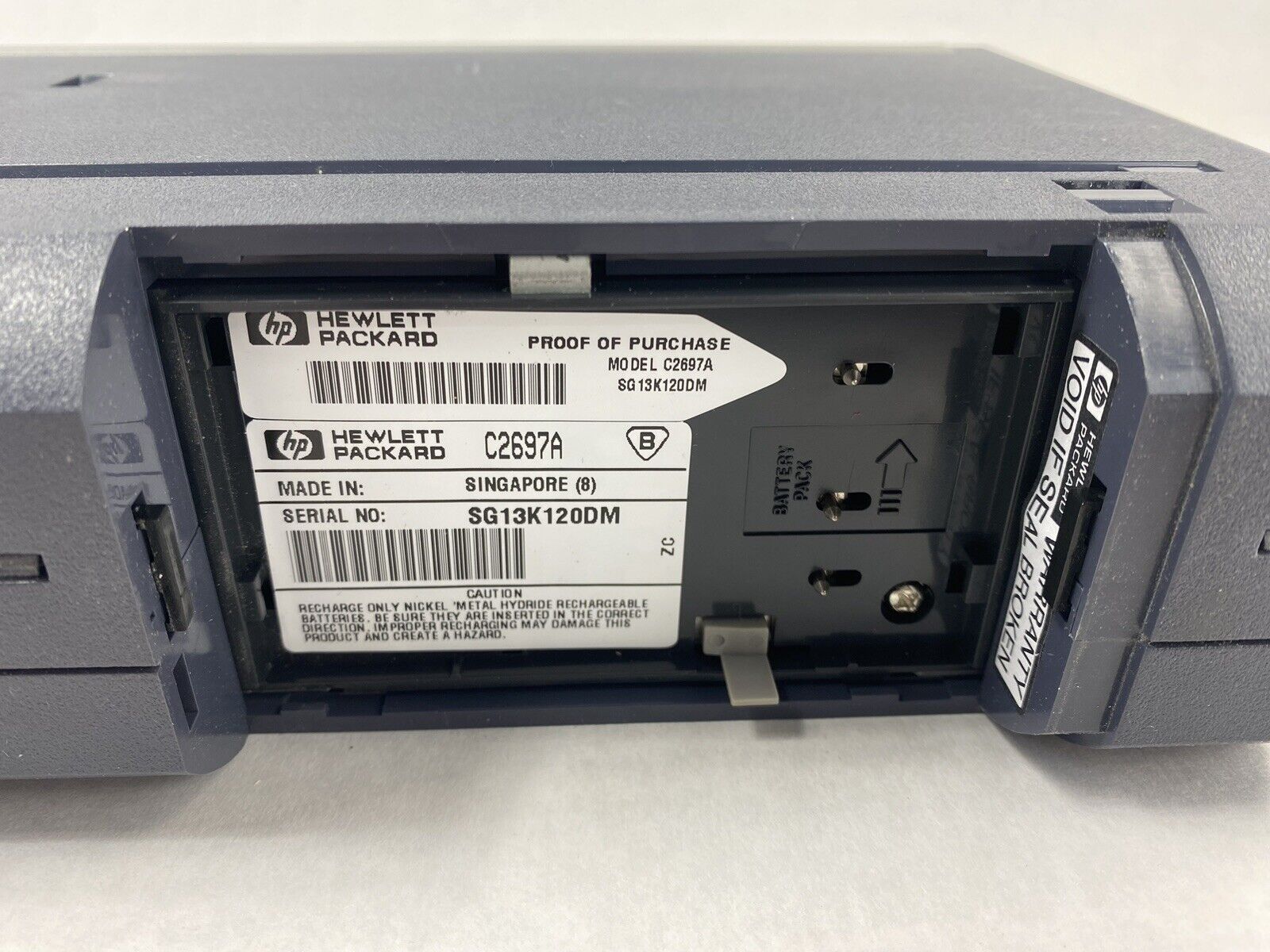 Hewlett Packard DeskJet 350 Mobile Printer Power Tested w/ AC Adapter