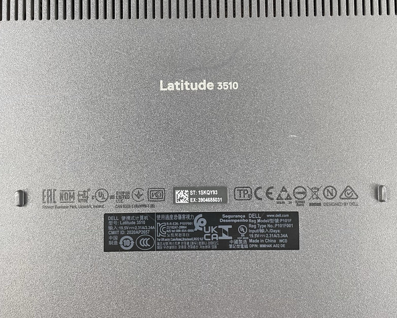 Dell Latitude 3510 15.6" i7-10210U 1.60 GHz 8 GB RAM No SSD/OS/AC/Battery