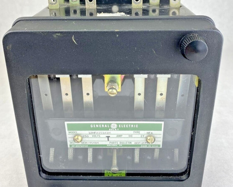 GE 12HFA151A1H Type HFA 250VDC 5.5x6x6" wall mount auxiliary relay