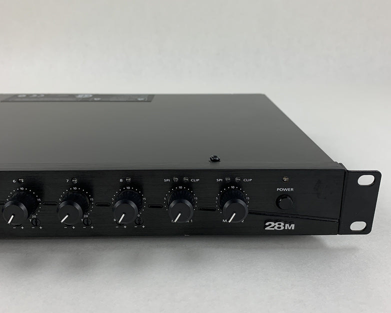 Crown 28M Eight Input Two Output Pre-Amplifier Mixer Tested