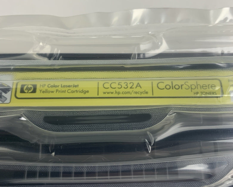 HP 304A CC532A Yellow Genuine OEM Print Cartridge Open Box Sealed Bag