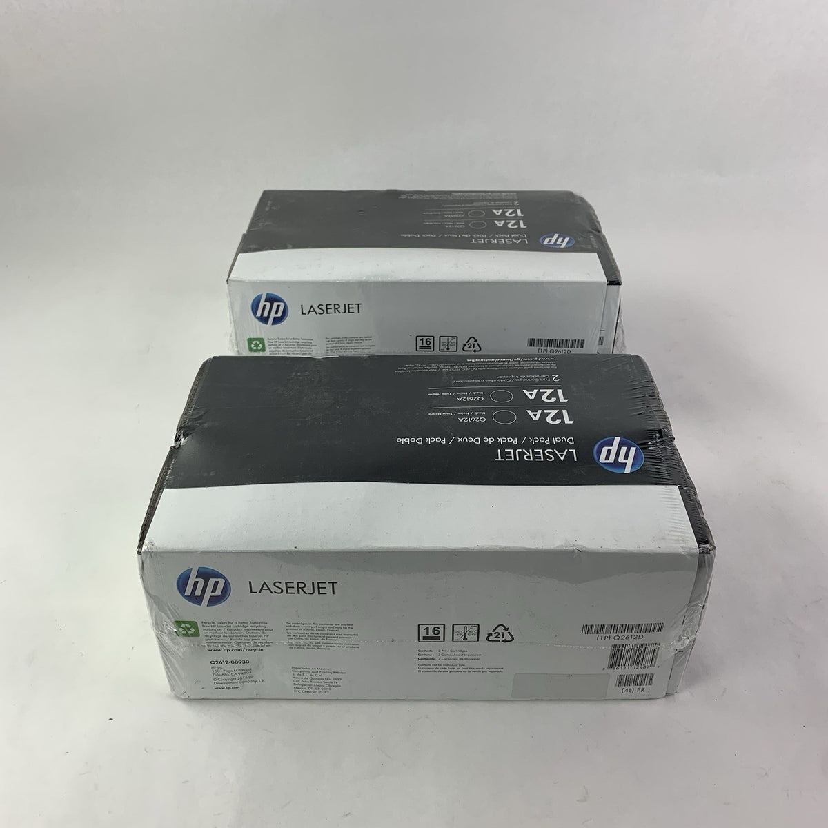 HP Q2612D LaserJet 12A Black Dual Pack Print Cartridges Pack of 2 - New3