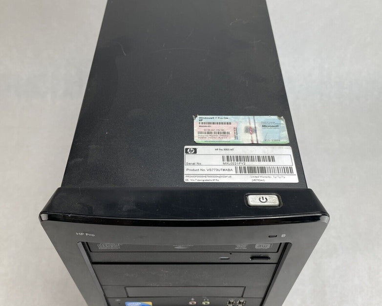 HP Compaq Pro 3000 MT Intel Core 2 Duo 2.93GHz 4GB RAM No HDD No OS