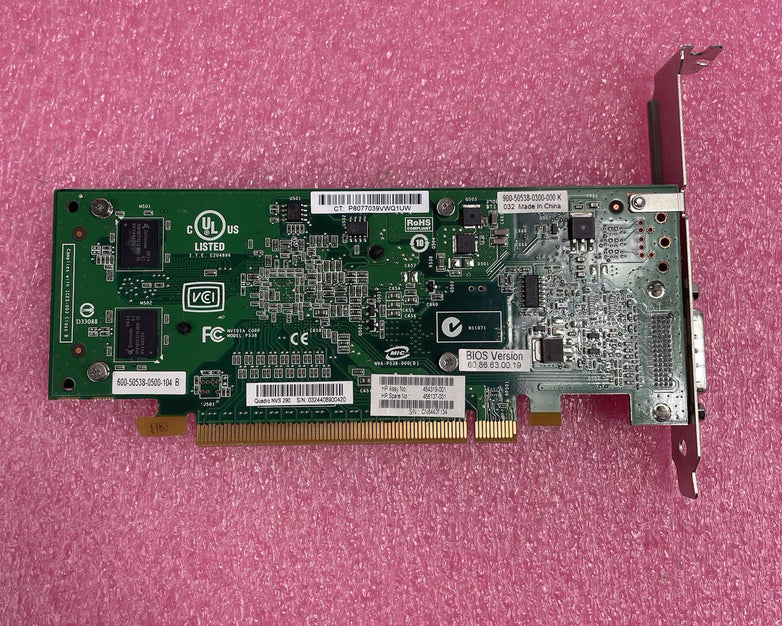 Nvidia P538 0TW212 Quadro NVS 290 Graphics Card 256MB PCIe DMS59 Lot of 2