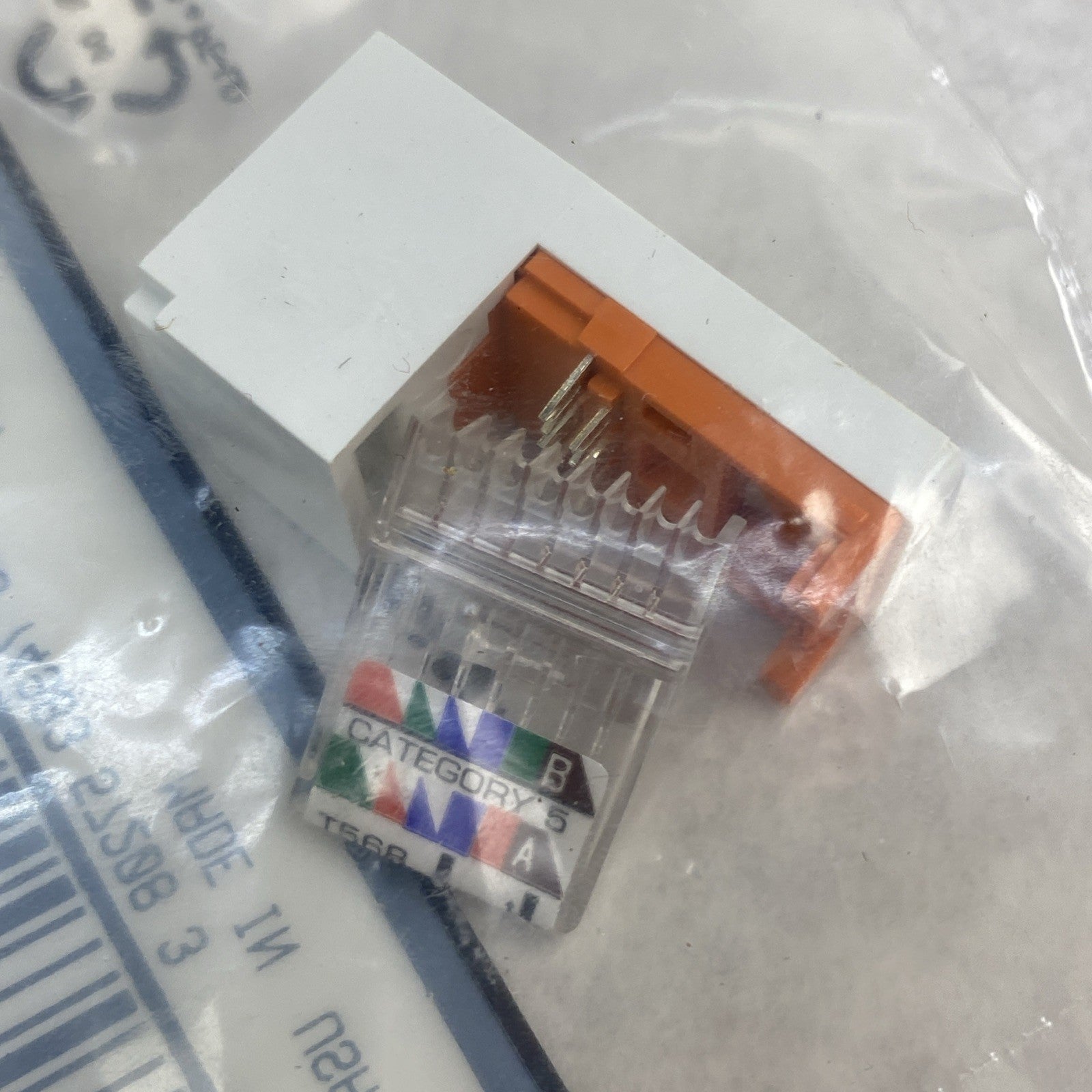 Panduit White Mini-Jack CJ588WH CAT5 RJ45 Modules T568A and T568B - Lot of 115