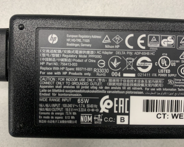 Mixed Lot of 11 HP PPP0XXX 19.5V 3.33A 65W Power Adapter