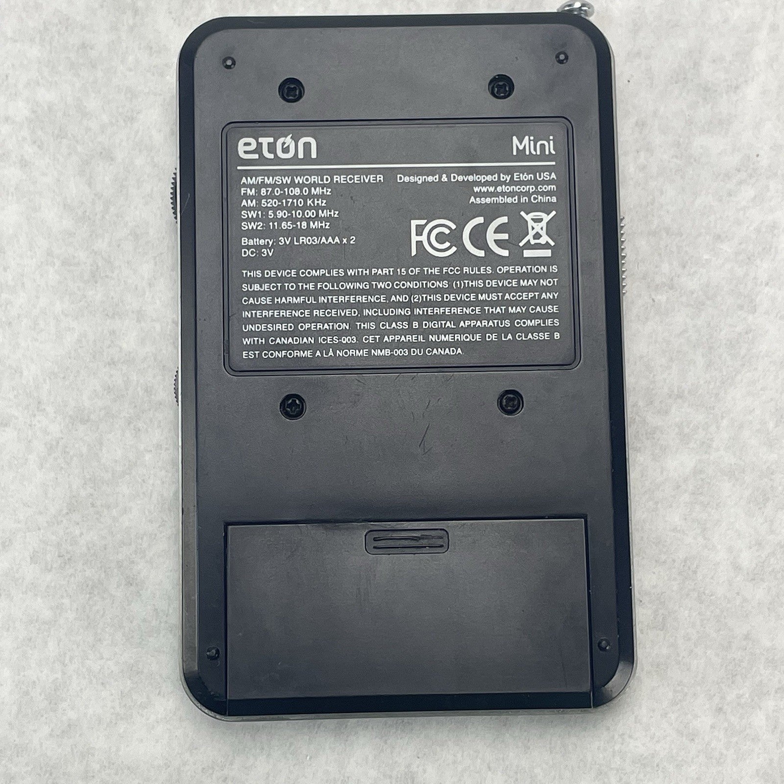 ETON Mini Grundig Edition Compact AM/FM/Shortwave Radio Digital Display Tested4