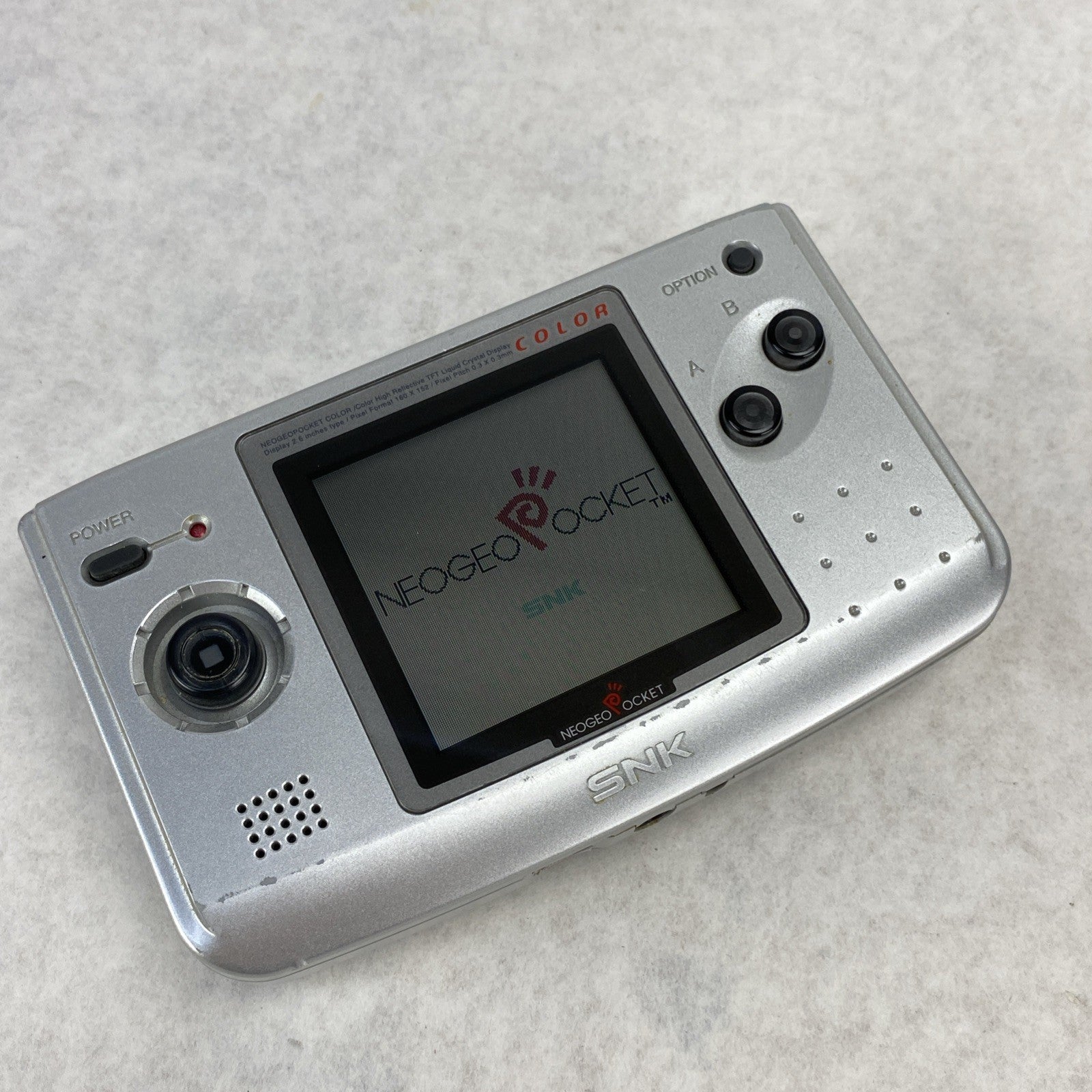 SNK Neo Geo Pocket Color Console With Card Fighters Flash Game - Tested10
